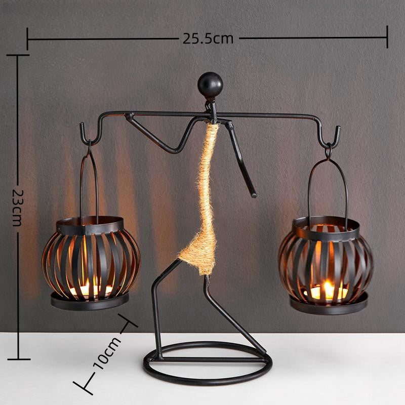 Wrought Iron Candle Holder for Home Décor