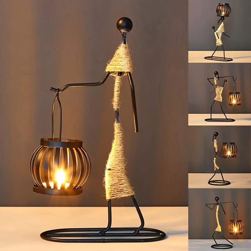 Wrought Iron Candle Holder for Home Décor