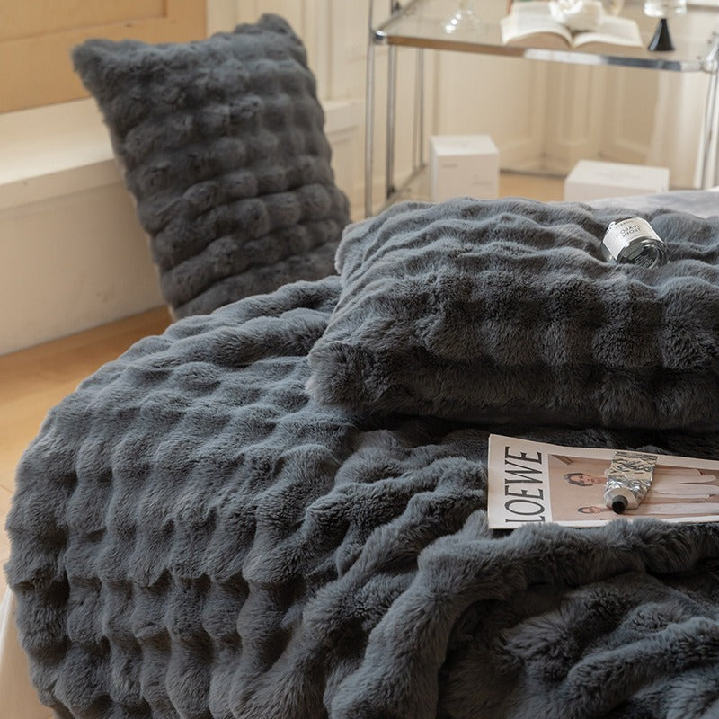 Double sided thickened office nap blanket sofa cover blanket