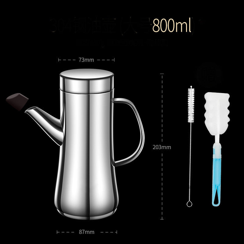 Stainless Steel Oil Jug With Lid Oil Bottle Not Hanging Oil Bottle