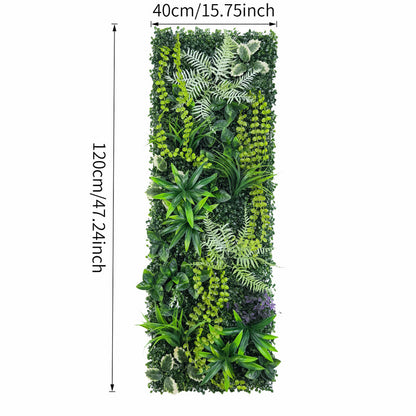 40×120cm Artificial Green Wall Panel – Faux Plant Grass Mat for Door, Background Wall, Party &amp; Home Decor