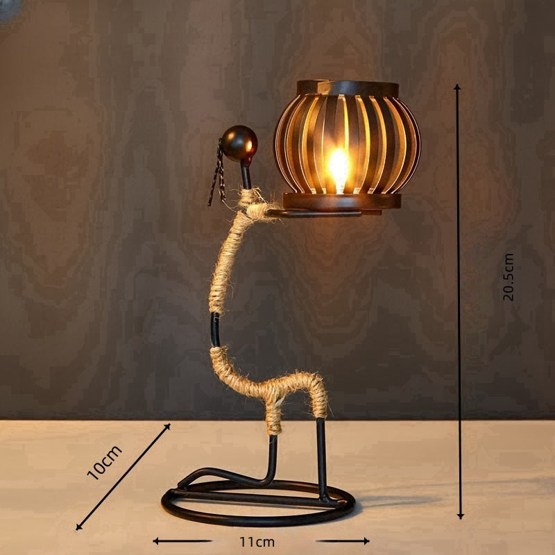 Wrought Iron Candle Holder for Home Décor