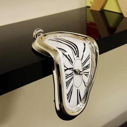 Creative twisted retro desk clock
