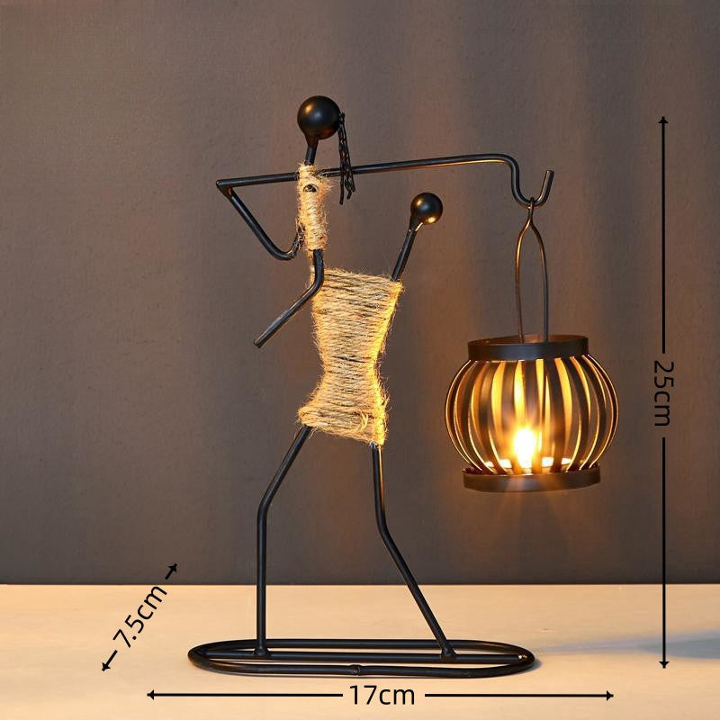 Wrought Iron Candle Holder for Home Décor