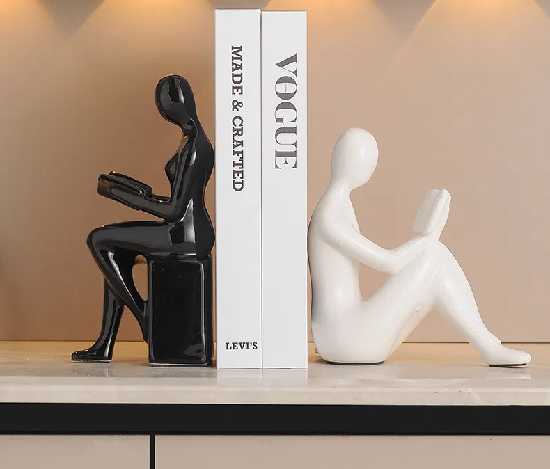 Modern Character Bookends | Home Décor