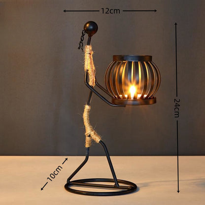Wrought Iron Candle Holder for Home Décor