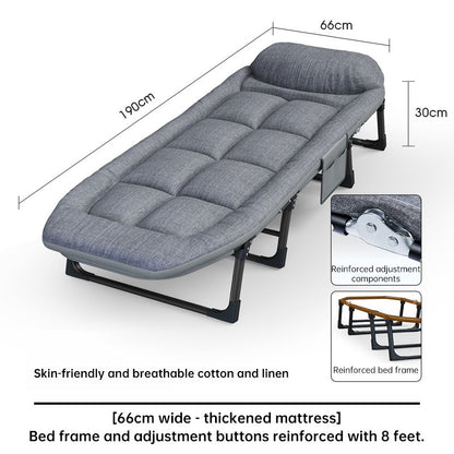 Adjustable portable folding chair space-saving seat