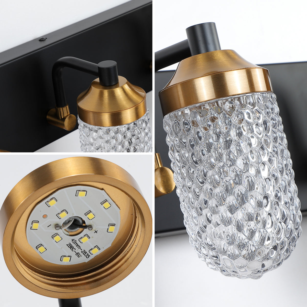 4-Bulb LED Vanity Light for Bathroom