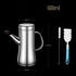 Stainless steel oil jug with lid
