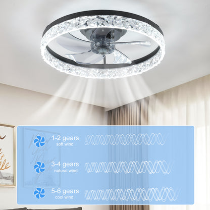 Dimmable LED Ceiling Fan with Lights