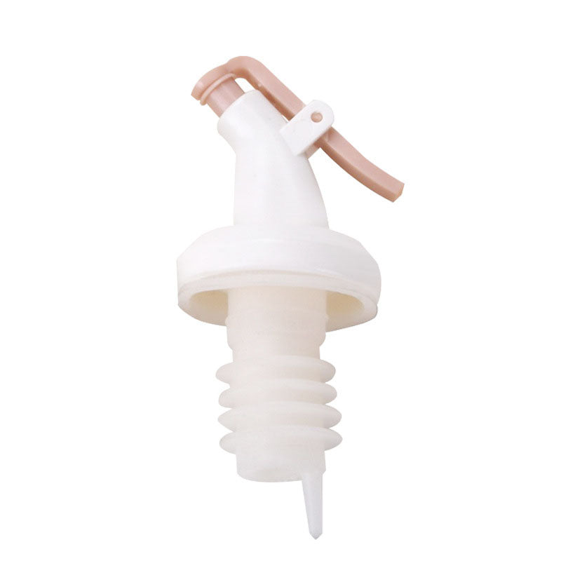 Seasoning Bottle Stopper Press Oil Bottle Stopper Kitchen Oil Pourer Plastic Oil Bottle Mouth Seasoning Bottle Vinegar Bottle Stopper