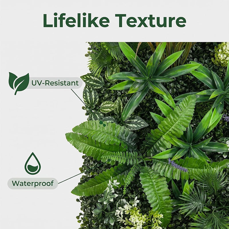 40×120cm Artificial Green Wall Panel – Faux Plant Grass Mat for Door, Background Wall, Party &amp; Home Decor