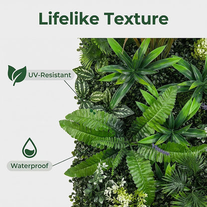 40×120cm Artificial Green Wall Panel – Faux Plant Grass Mat for Door, Background Wall, Party &amp; Home Decor