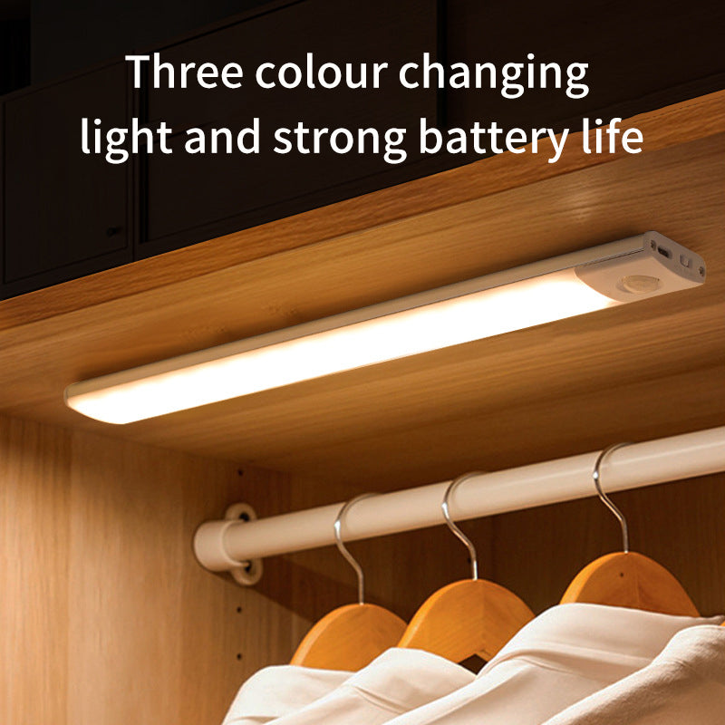 Rechargeable motion sensor LED closet light