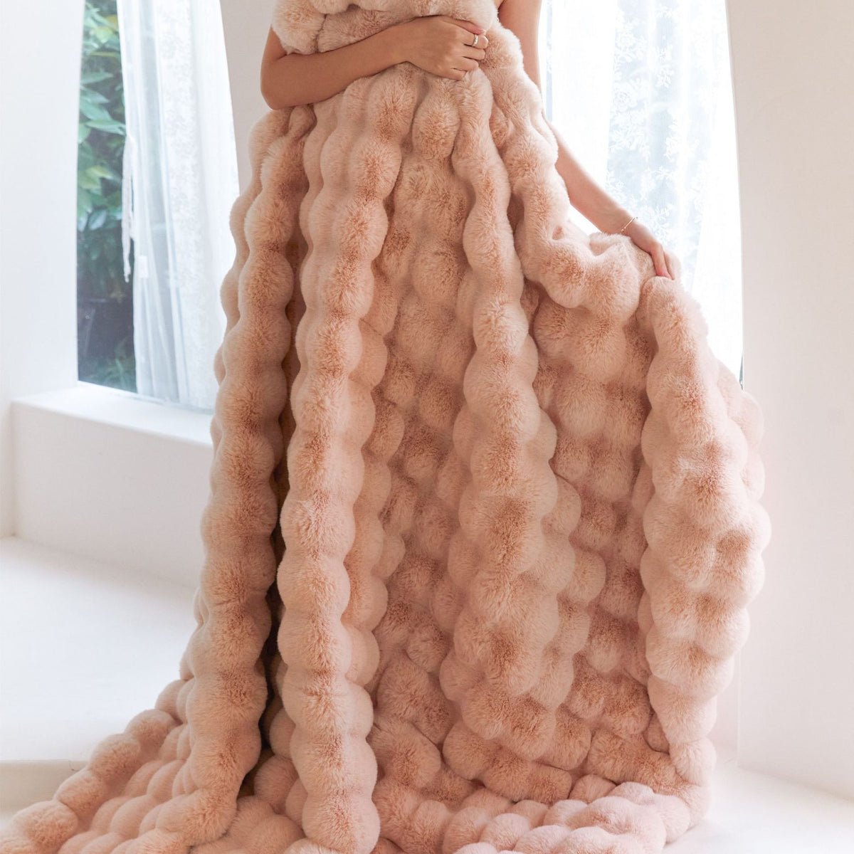 Double sided thickened office nap blanket sofa cover blanket