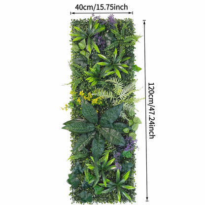 40x120cm artificial green wall panel faux plant grass mat