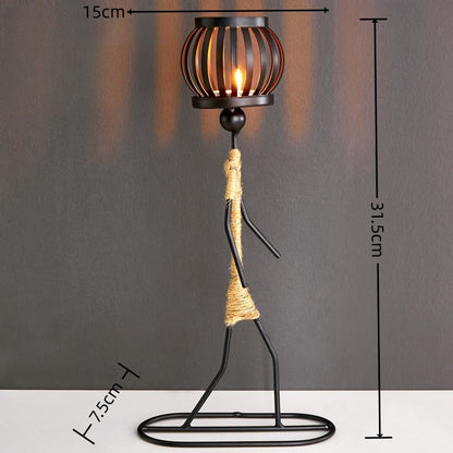 Wrought Iron Candle Holder for Home Décor