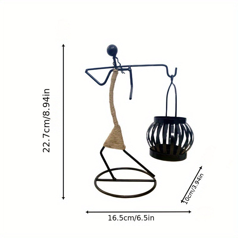 Wrought Iron Candle Holder for Home Décor