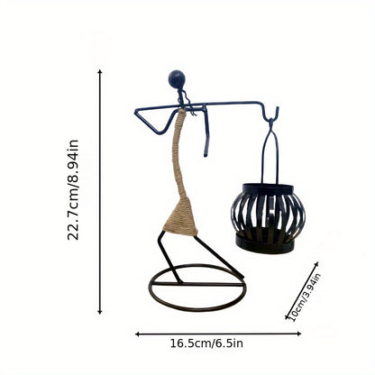 Wrought Iron Candle Holder for Home Décor