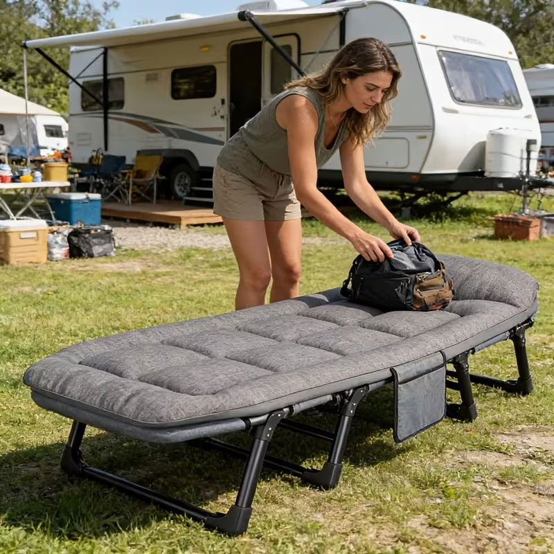Adjustable Portable Folding Chair | Space-Saving Seat