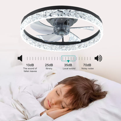 Dimmable LED Ceiling Fan with Lights
