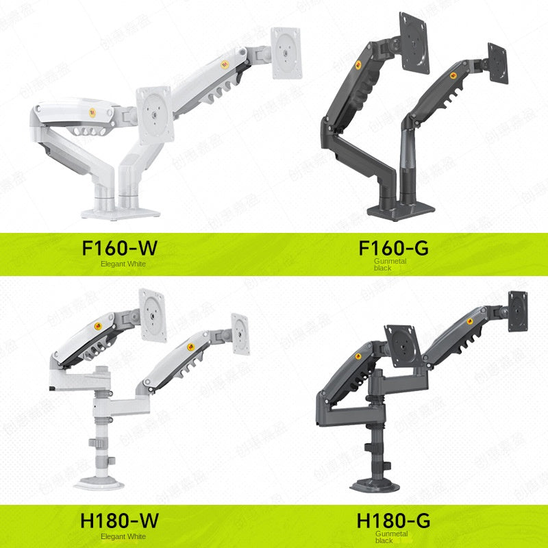 Dual-screen adjustable monitor stand with rotating arms