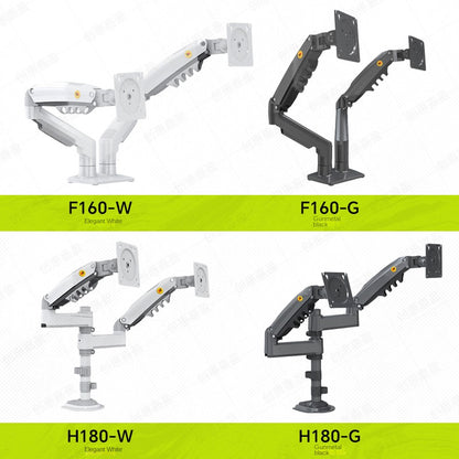Dual-screen adjustable monitor stand with rotating arms