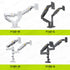 Dual-screen adjustable monitor stand with rotating arms