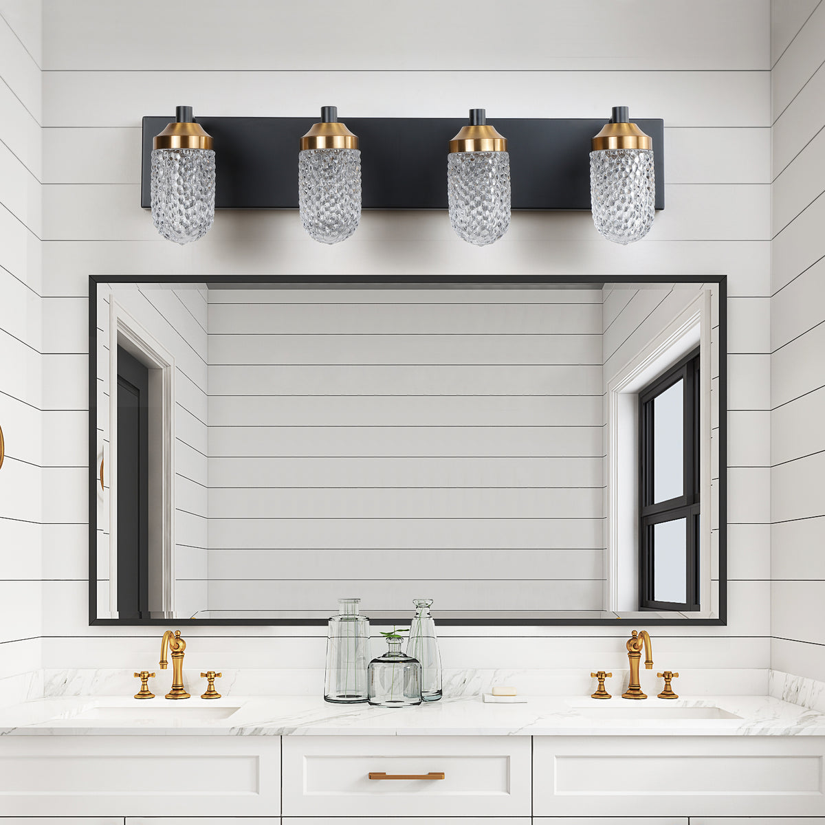 4-Bulb LED Vanity Light for Bathroom