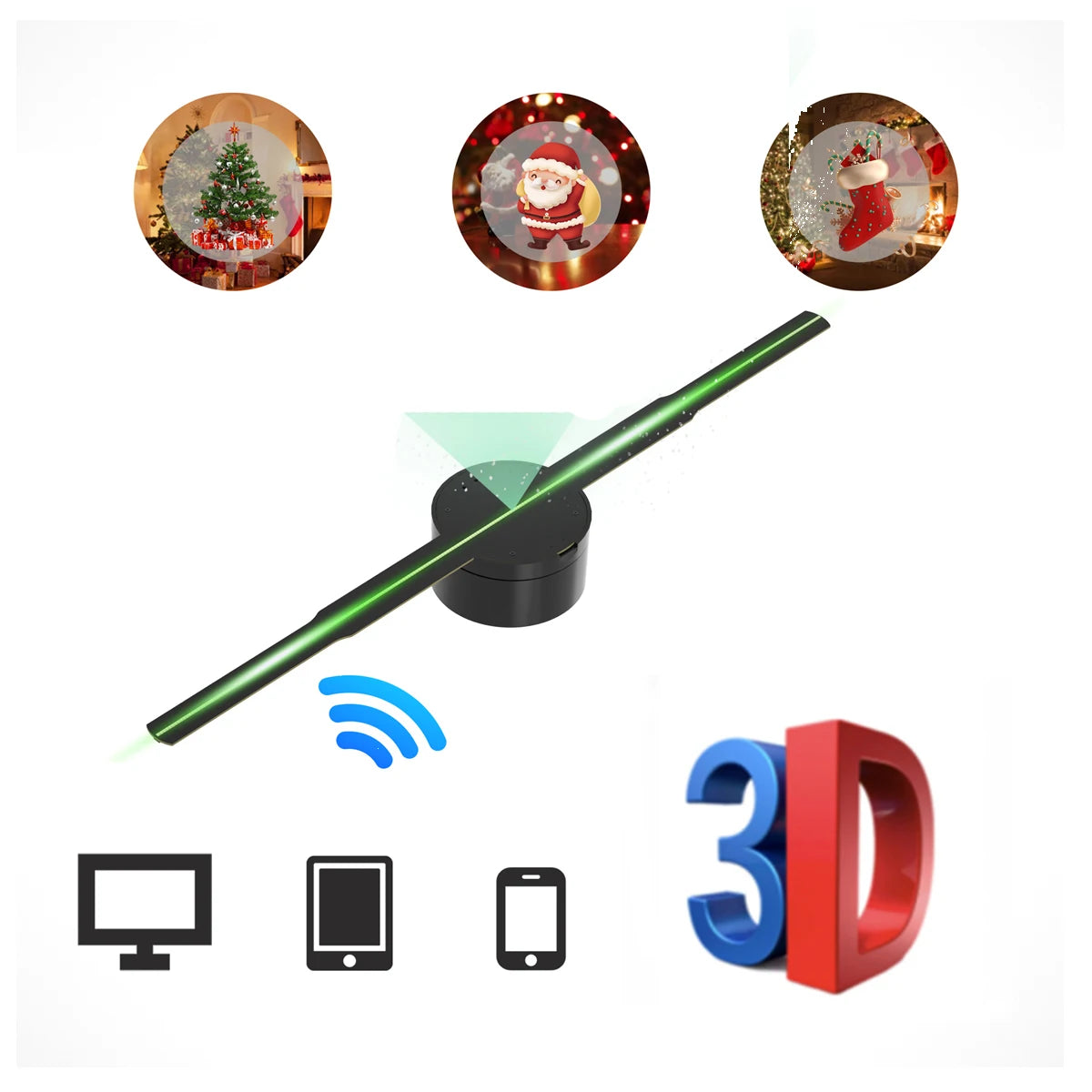 3D hologram projector fan 42cm