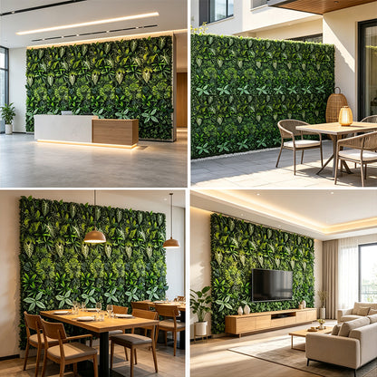 40×120cm Artificial Green Wall Panel – Faux Plant Grass Mat for Door, Background Wall, Party &amp; Home Decor