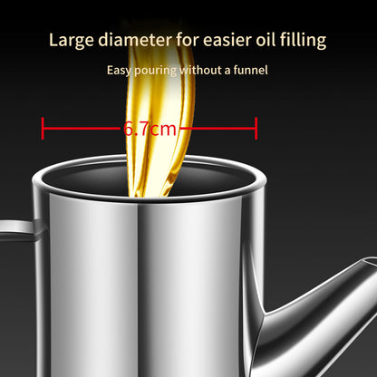 Stainless Steel Oil Jug With Lid Oil Bottle Not Hanging Oil Bottle