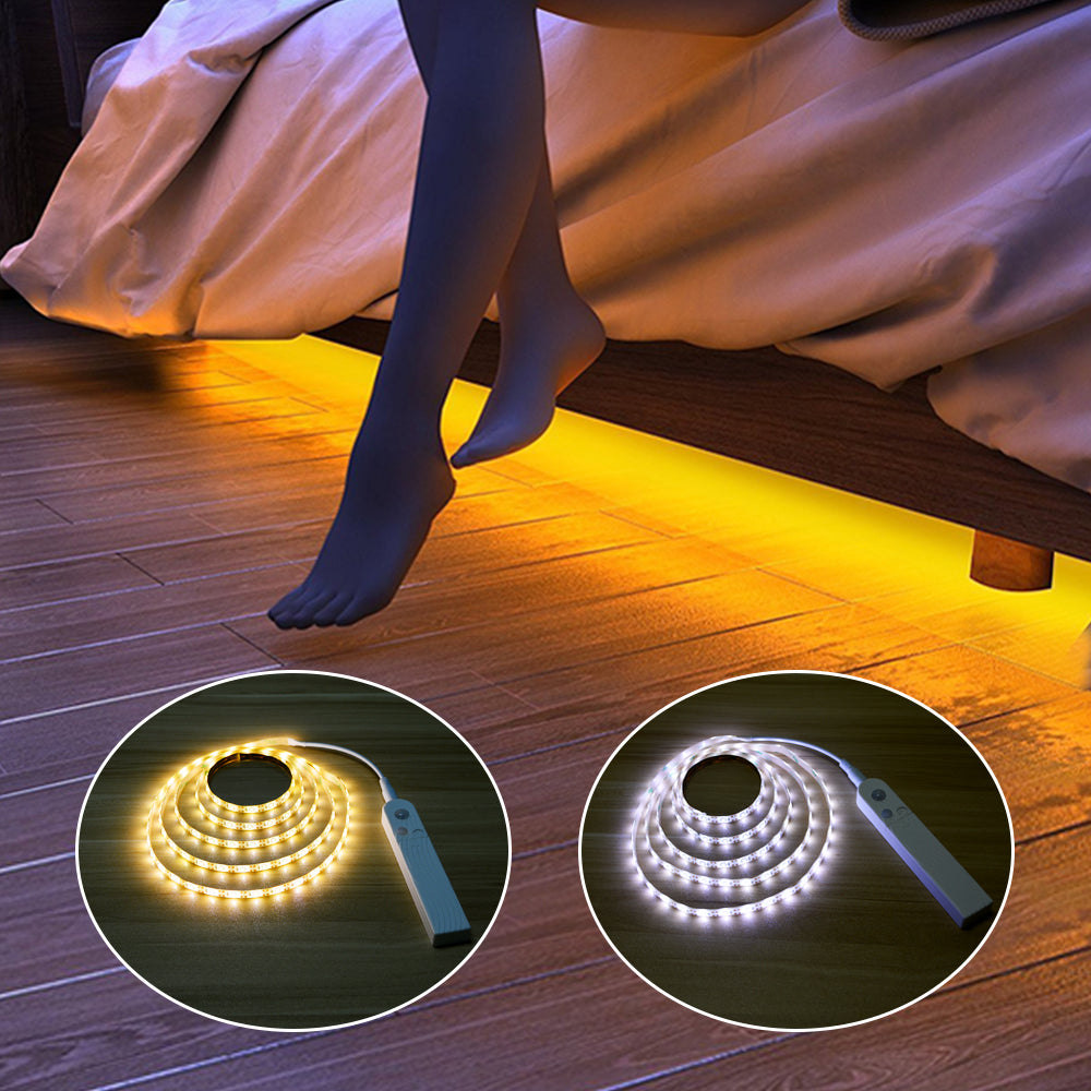 Motion sensor LED light for cabinets and bedrooms
