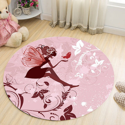 Round Plush Living Room Carpet | Soft Floor Rug